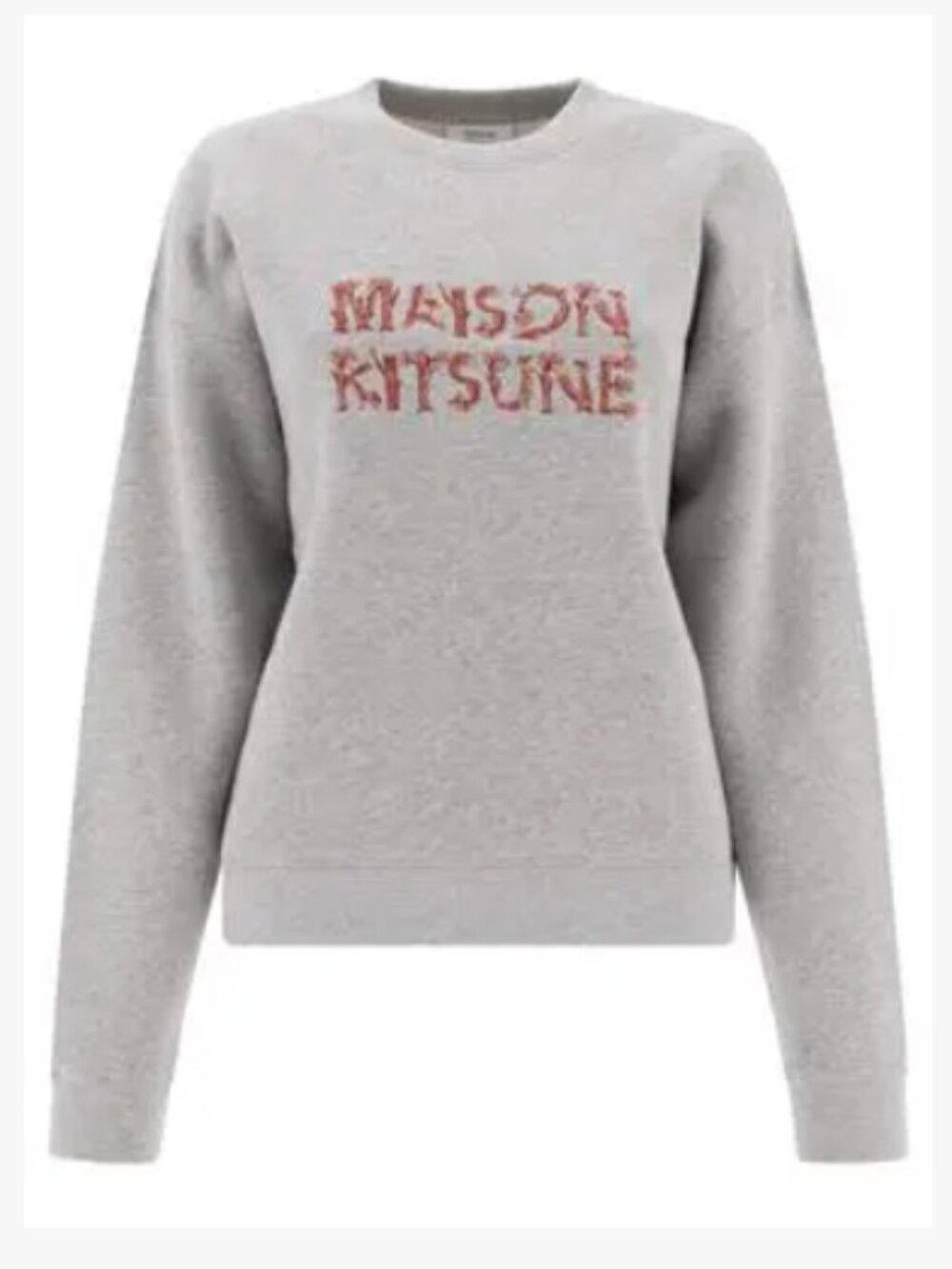 MAISON KITSUNE WOODLAND ALPHABET SWEATSHIRT SIZE MEDIUM
